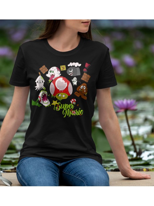 Дамска тениска Super Mario - Fanart